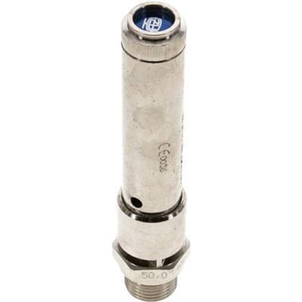 G 1/2'' vernikkeldMessing Vooringesteld Overdrukventiel 50 Bar DN 10 - SFL-BN-10-50-012