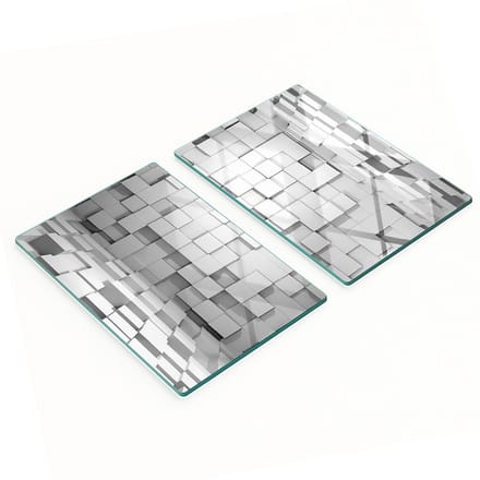 Multifunctionele decoratieve glazen speelborden voor in de keuken, 2x40x52 cm