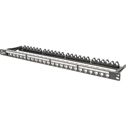 Digitus DN-91422 24 poorten Netwerkpatchpaneel 483 mm (19) Zonder connectoren 0.5 HE Meerdere kleuren Niet ingericht