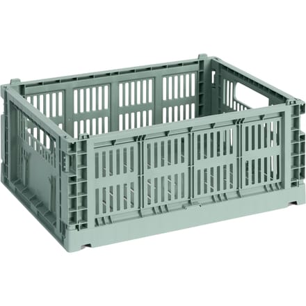 HAY Colour Crate Vouwkrat M recycled - HAYCrateSageGreen