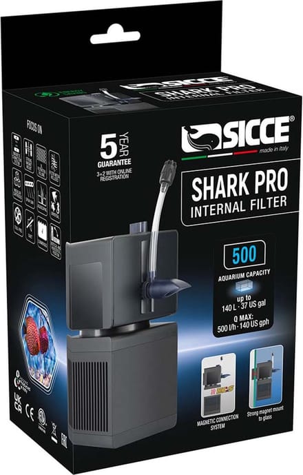 Sicce Shark pro 500 - 500l/h aquariumfilter