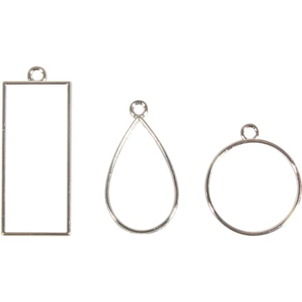 Sieraden metalen frame "Mix van vormen" - Zilver