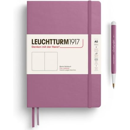 Leuchtturm notitieboek dusty rose blanco medium hardcover a5 145x210mm
