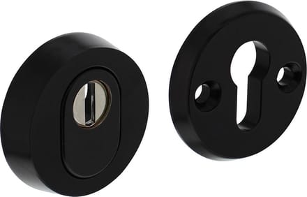 Veiligheidsrozet rond aluminium zwart | Per Set