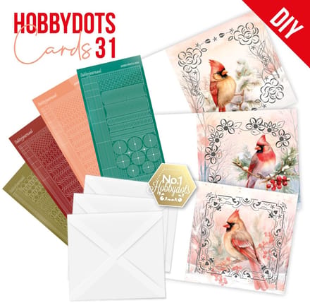 Dot and Do Cards 31 - Berries Beauties - Red Birds