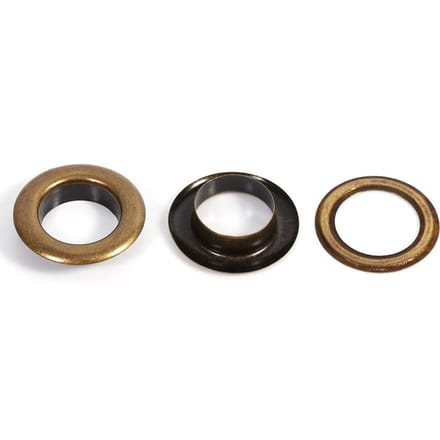 20 Sets Brons Zwart Goud Ronde Zeilringen Hande Knutsels Accessoires 14mm 14mm