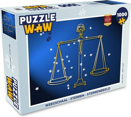 Puzzel Weegschaal - Sterren - Sterrenbeeld - Legpuzzel - Puzzel 1000 stukjes volwassenen