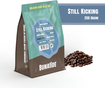 Bunafide - Still Kicking - Medium Roast - 100% Arabica - Decaf - Koffiebonen - 250 gram