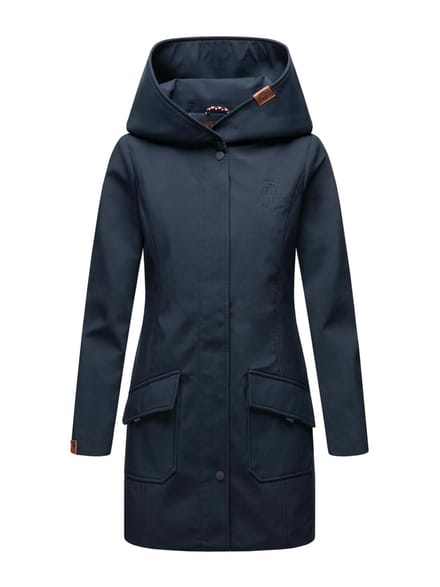 Marikoo dames softshelljas – Mayleen, waterafstotend met capuchon