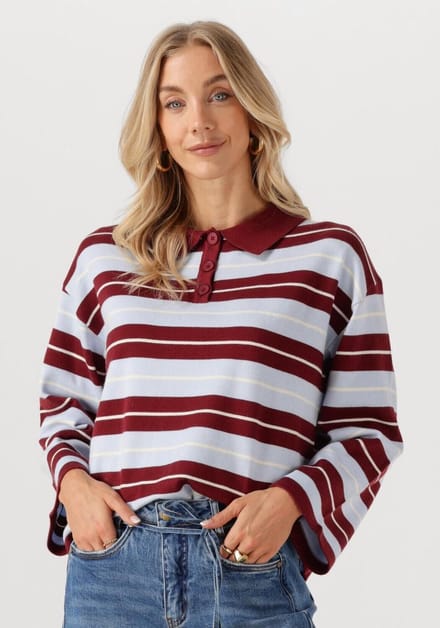 Ydence Knitted Top Balou Tops & T-shirts Dames - Shirt - Multi - Maat XXL