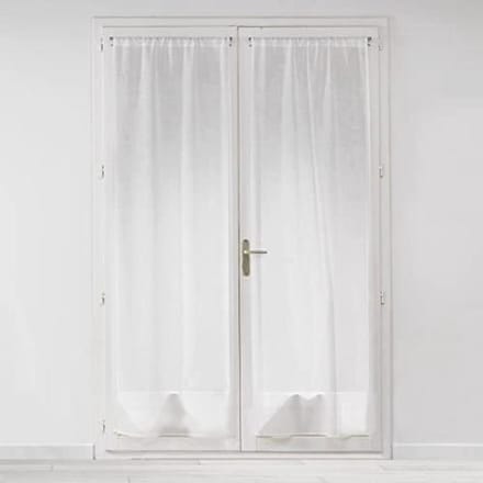 Witte Rechte Gordijnroede van Polyester - 2 x 70 x 240 cm