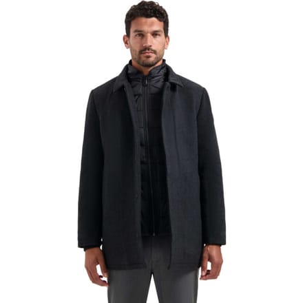 No Excess Jacket Mid Long Fit Detachable Front With Wool Antra Melange Größe: S | Winterjacken Outlet | Herren | Weiß