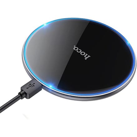 Hoco Draadloze snellader voor iPhone & Samsung - 15 Watt - Zwart