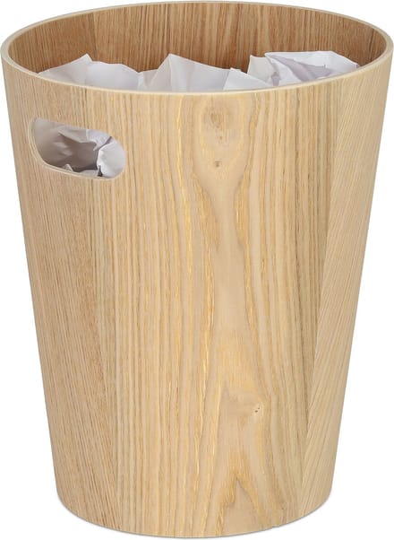 Papierbak hout - 7,7 l - rond