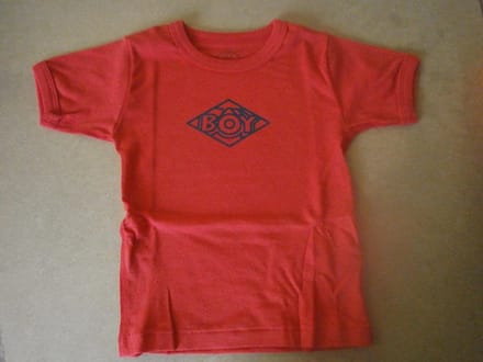 Petit bateau - Onderhemd - T shirt korte mouw - Rood - Retro - 6 jaar 114
