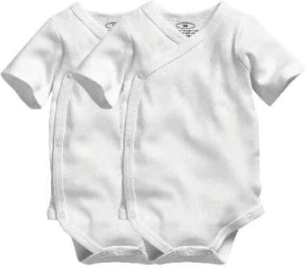 Playshoes - Rompers - 2 - Stuks - Wit - Korte - Mouw - Maat 62