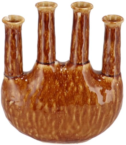 Vaas Inga Jahra bruin ovale tube 23x10x27cm Daan kromhout