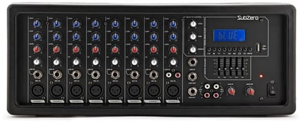 SubZero SZ-PMIX8-MP3 8-Kanaals Actieve Mixer met Digitale Media Player