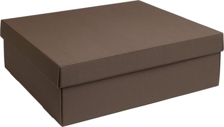 Geschenkdoos met deksel karton BRUIN 40x30x12cm (35 stuks)