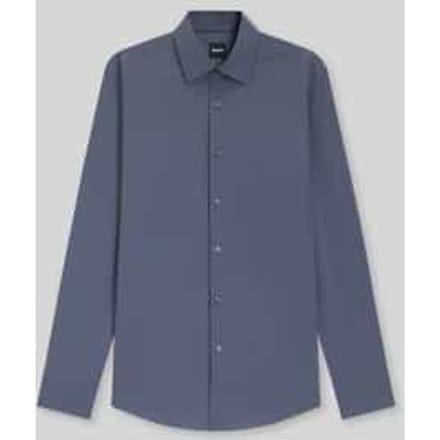 slim fit zakelijk overhemd van katoenmix model 'H-HANK-KENT'