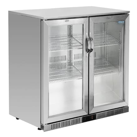 Polar G-serie 2-deurs barkoeling met klapdeuren RVS 208L