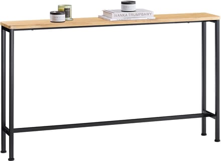 SoBuy Consoletafel FSB19-L-E - Metalen Frame - MDF Hout - 120 x 20 x 80 cm