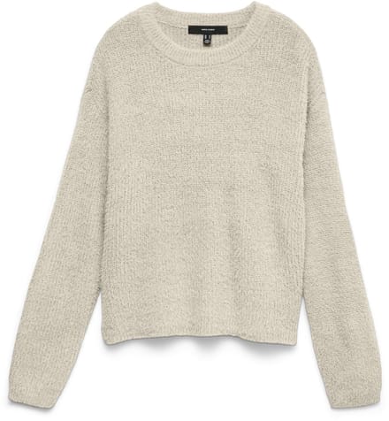 Vero Moda Trui Vmpuff Ls O-neck Pullover Boo 10310876 Birch Dames Maat - L