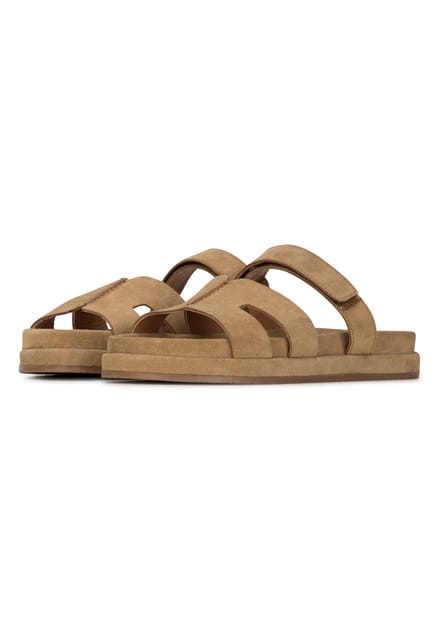 PS Poelman MAG Dames Sandalen - Licht Beige - Maat 38