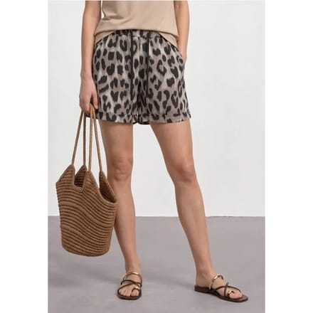 High Waist shorts met paperbag tailleband