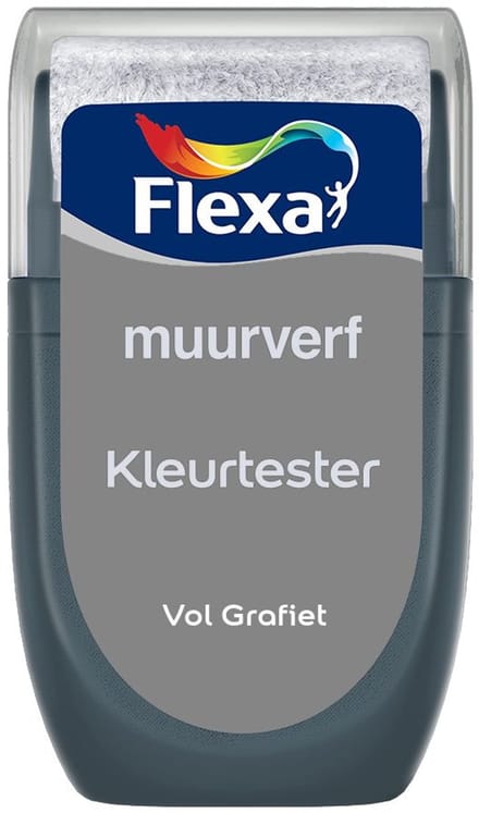 Flexa - Kleurtester Muurverf - Vol Grafiet - Mengverf - 30 Ml