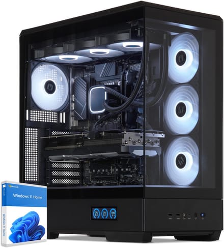 Sedatech Advanced Gaming PC Waterkoeling XL Vision • Intel i5-12400F 6x 2.5GHz • Geforce RTX5060 • 32Gb DDR5 • 2Tb SSD M.2 • WiFi • Bluetooth, USB C • Windows 11 • Desktop computer