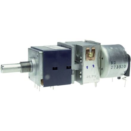 ALPS 401508 RK27112MC 10KBX2 Motorpotmeter Stofdicht Stereo 0.05 W 10 kΩ 1 stuk(s) Piece