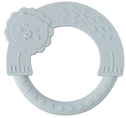 Interbaby siliconen bijtring Blue Gray – blauwgrijs