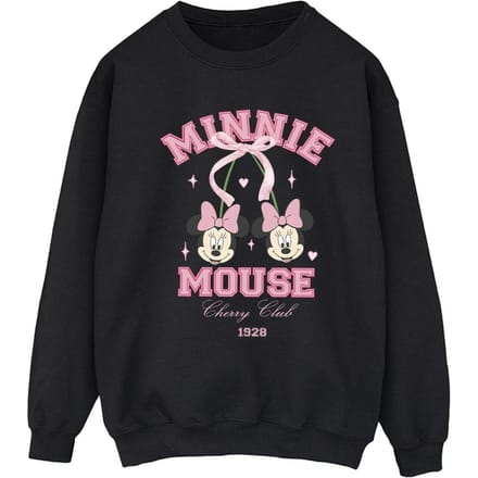 Disney Dames/Dames Cherry Club Minnie Mouse Sweatshirt (Zwart)