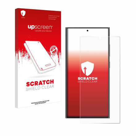 upscreen - Screenprotector voor Samsung Galaxy S24 Ultra (case-friendly) - Folie Beschermfolie transparant