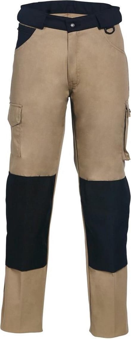HAVEP Werkbroek Worker kniezakken 8657 - Camel/Zwart - 62