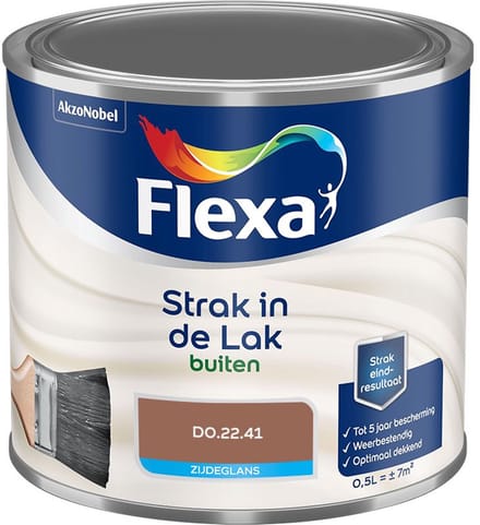 Flexa - Strak In De Lak Buitenlak Zijdeglans - D0.22.41 - Mengverf - 500 Ml