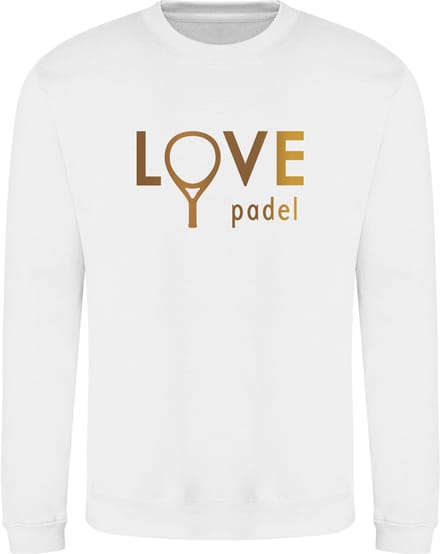 Dames padeltrui - Love padel goud
