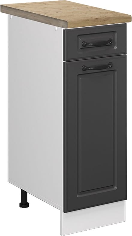 Vicco R-Line Keukenonderkast – 30 cm, WB Eik Antraciet landhuis