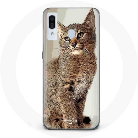 Coque pour Samsung Galaxy A30 Siamois Race de chats