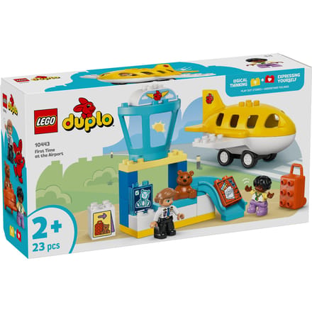 LEGO DUPLO Voor het Eerst op het Vliegveld Educatief Speelgoed voor Peuters 10443