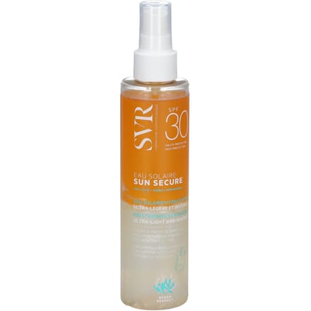 SVR Sun Secure Eau Solaire SPF30+ Ultralicht onzichtbaar zonnescherm 200 ml