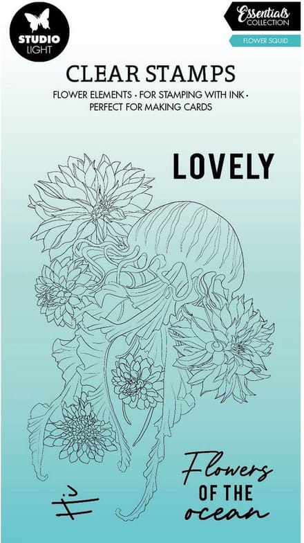 Studio Light Essentials Clear Stamp Flower Squid