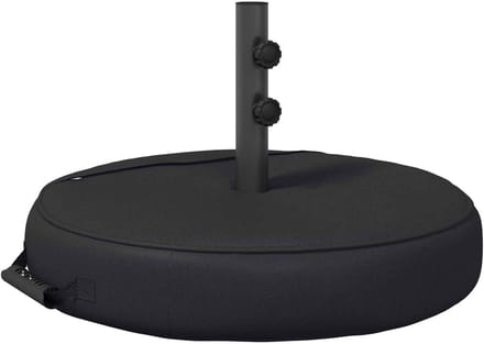 vidaXL - Terras - Parasolvoet - 60 - x - 60 - cm - Staal - Zwart