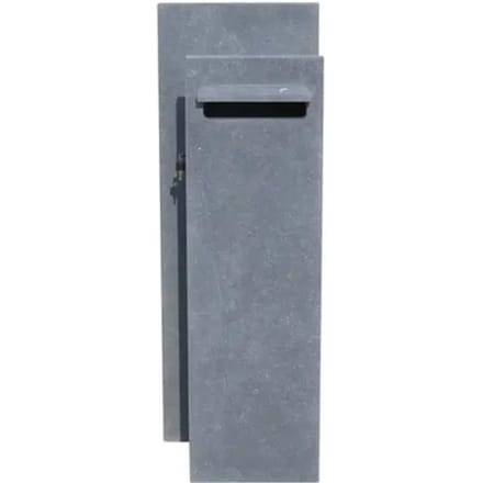 Staande Brievenbus Compostella Links - Natuursteen - Blauwe Hardsteen - 40x115x30cm