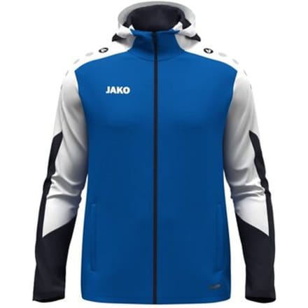 Jako Dynamic Jas Met Kap Heren - Royal / Wit / Marine | Maat: M