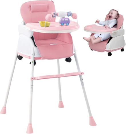 VELTRR® Kinderzetel - Eetstoel Baby 6 Maanden en Ouder - Kinder Eetstoel - Kinderstoel - Inklapbare Eetstoel