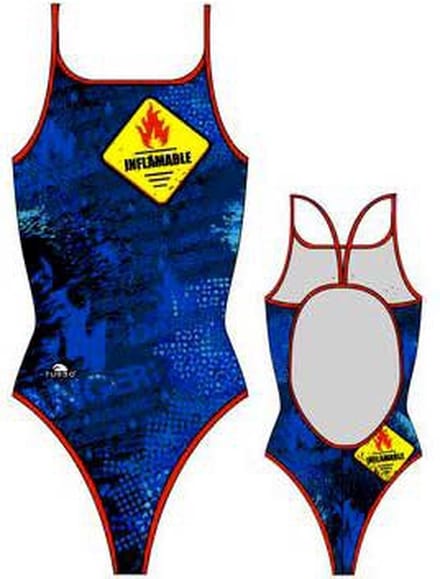 Turbo Flamable Zwemkleding Blauw S Vrouw