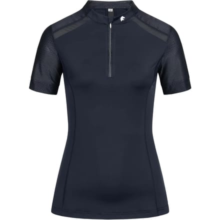 Technisch ruitershirt voor dames met rits ELT Nancy