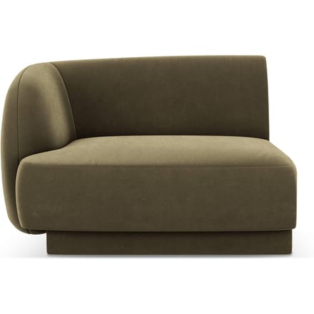 Modulair hoekelement Miley links velvet | Micadoni Limited Edition